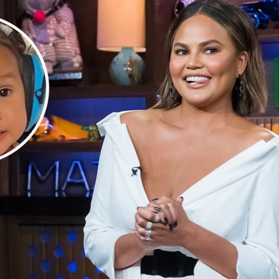 Luna hilariously recreates mom Chrissy Teigen's famous meme face