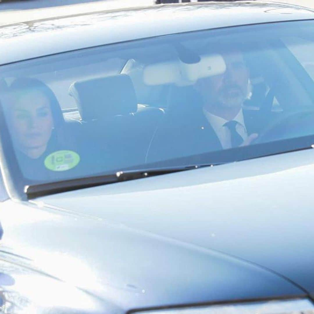 Spanish royals attend the funeral of King Felipe’s aunt Doña Pilar de Borbón