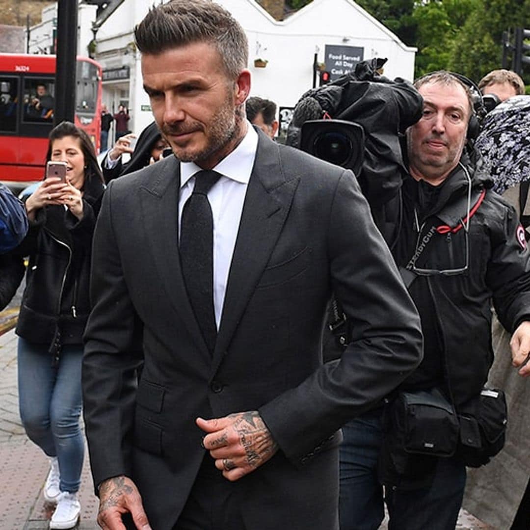 David Beckham and his seriously elegant courthouse fashion