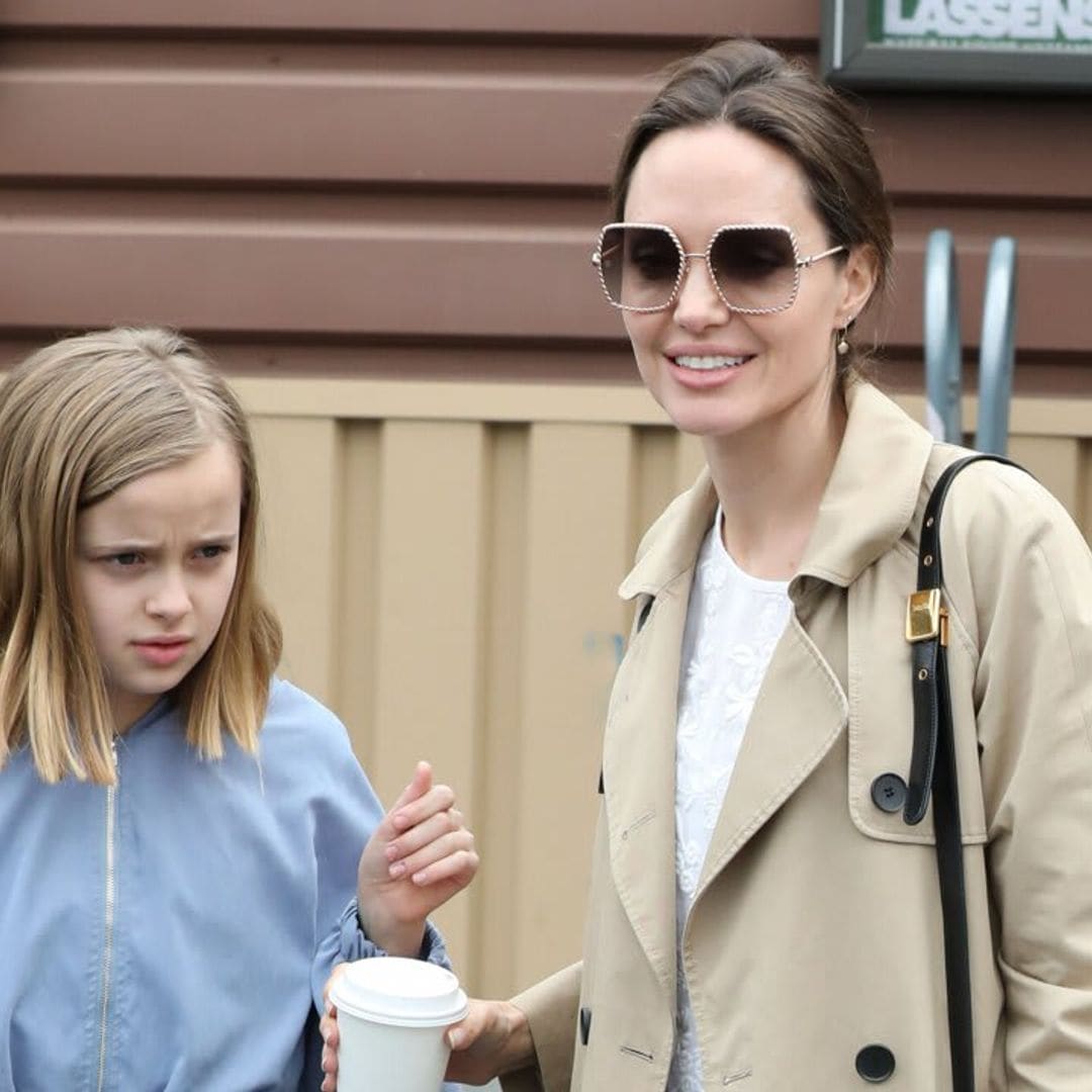 Angelina Jolie and daughter Vivienne have rare night out with THIS TV star