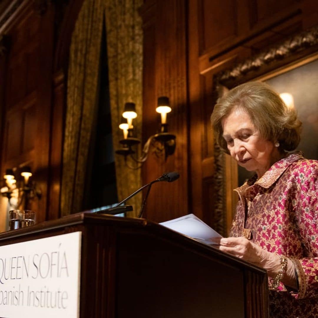 Queen Sofía of Spain presented Carmen Iglesias, José Andrés, and Carlos Slim the ‘Sophia Awards for Excellence’