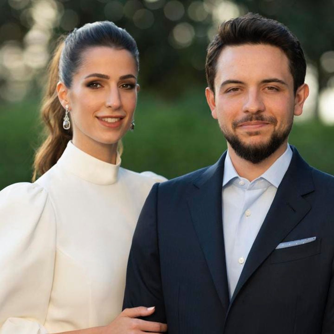 Crown Prince Hussein and fiancée Rajwa Al Saif carry out their first joint engagement