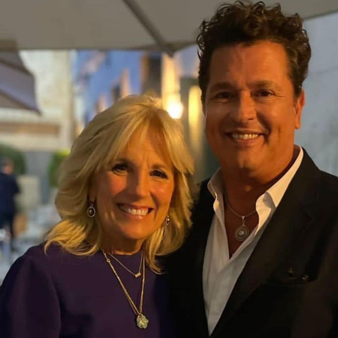 Carlos Vives meets with United States First Lady Dr. Jill Biden in Spain