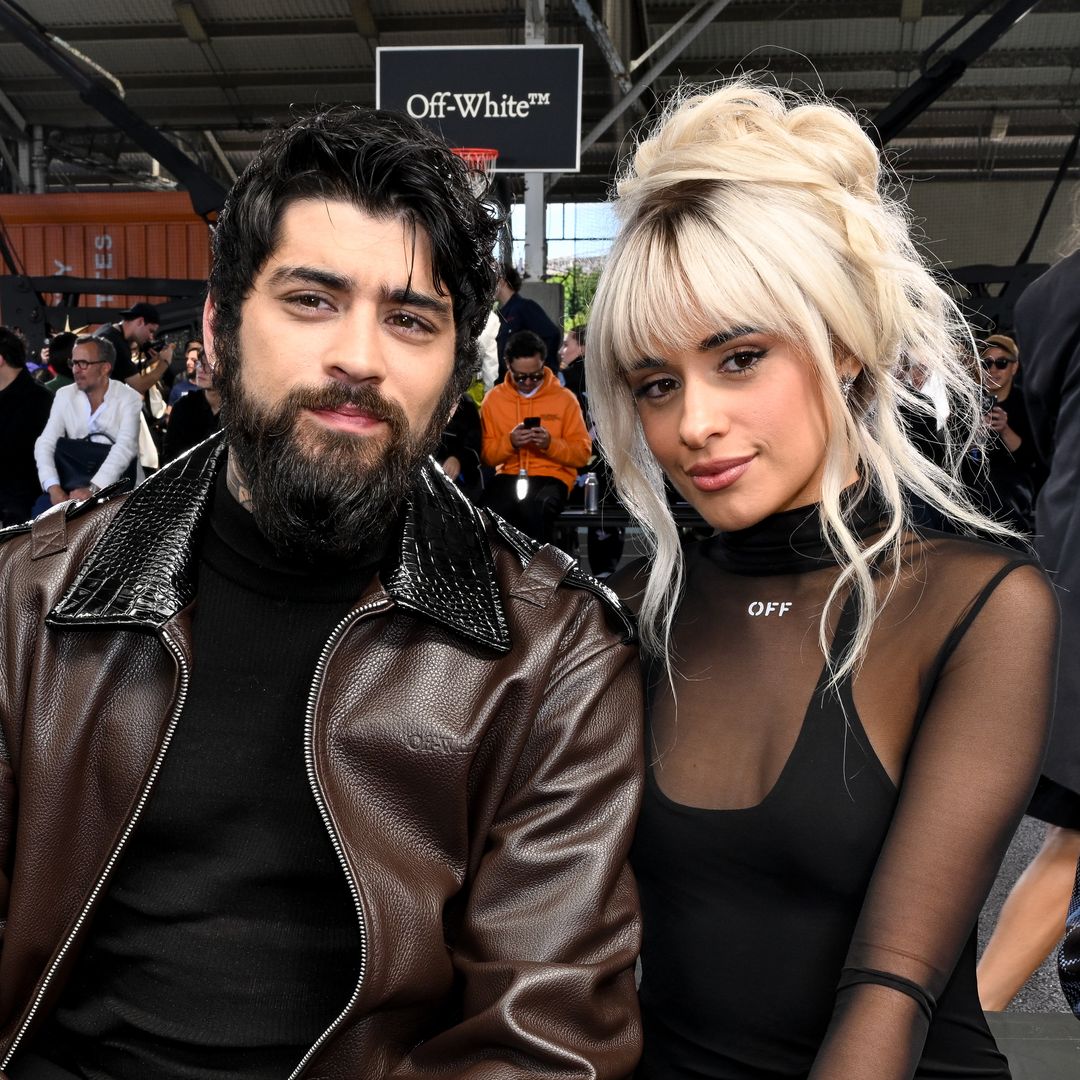 Camila Cabello and Zayn Malik are all smiles sitting together at the Off-White show in NYC