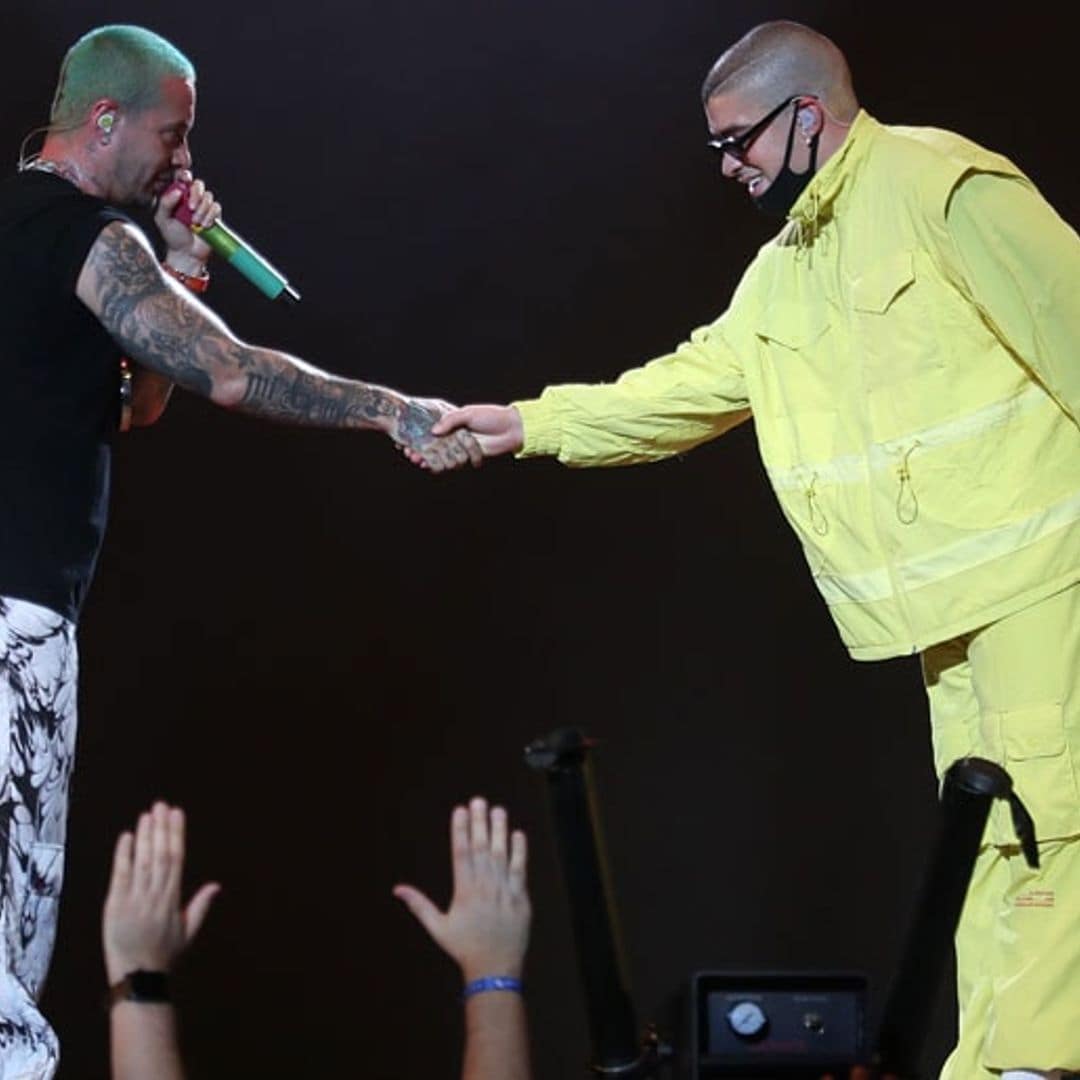 J Balvin and Bad Bunny take the stage to kick off a series of inspiring concerts in Texas