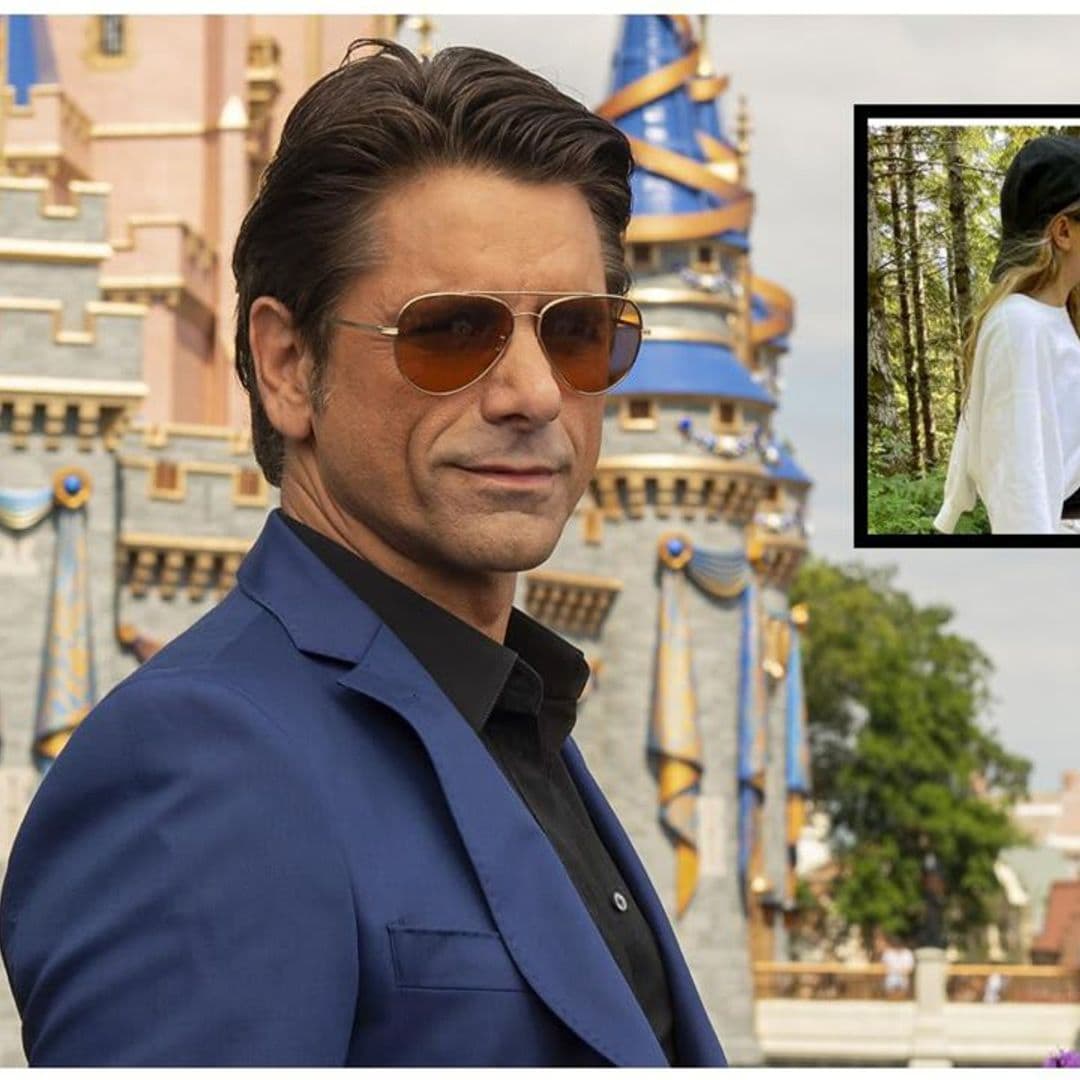 John Stamos reacts to viral photo of Ashley Olsen hiking with a machete and drink