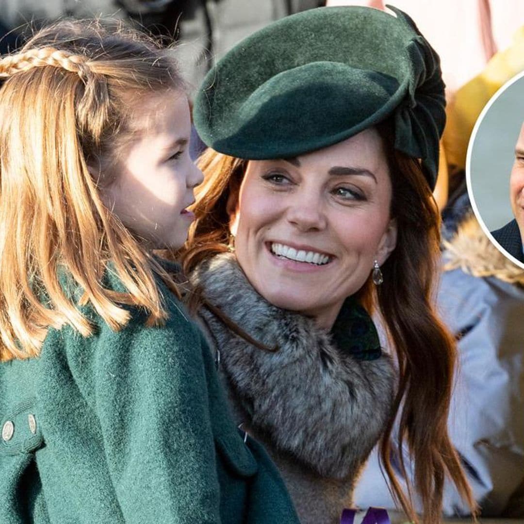 Prince William says daughter Charlotte is 'just like my wife' Kate