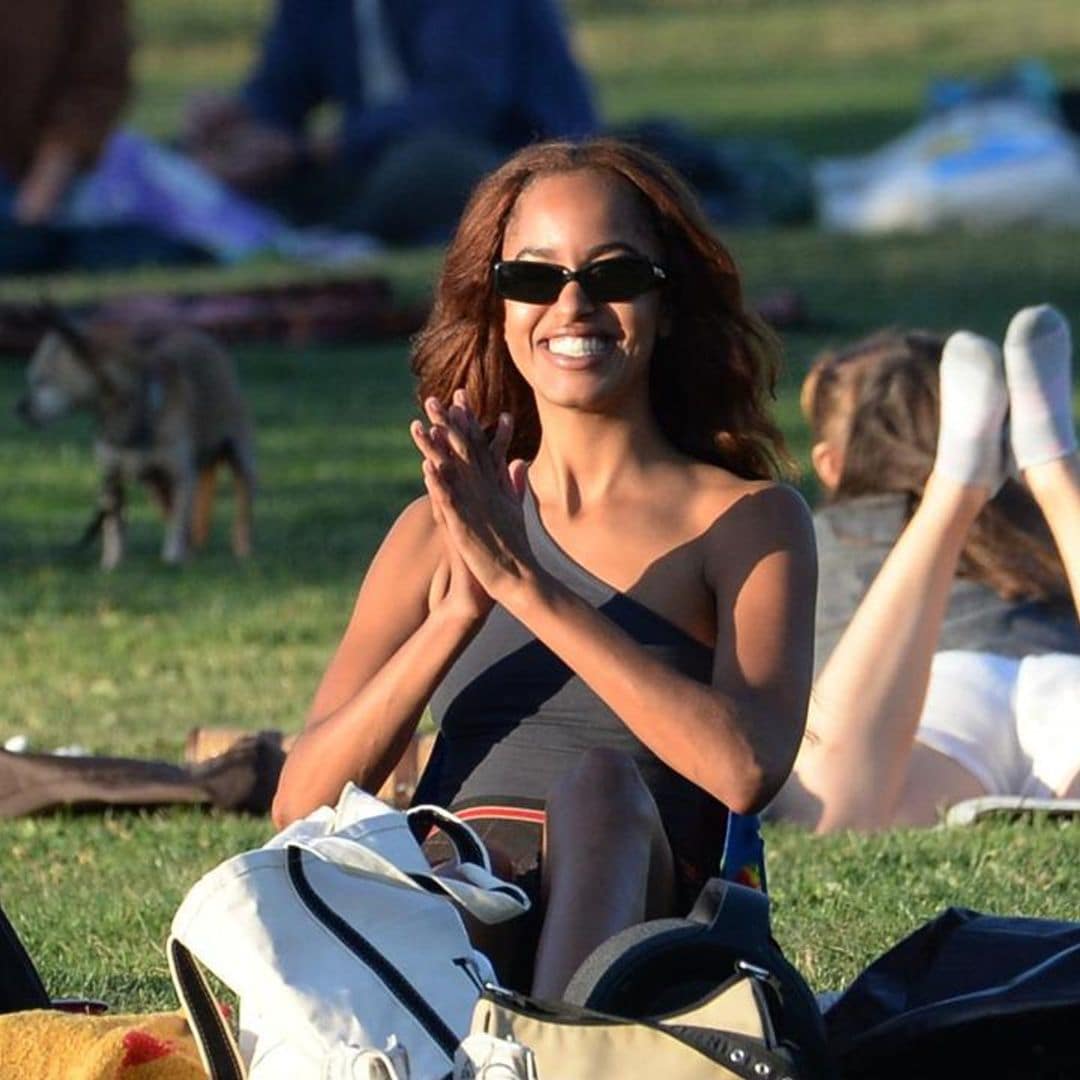 Malia Obama’s adorable encounter with a toddler at a park in Los Angeles