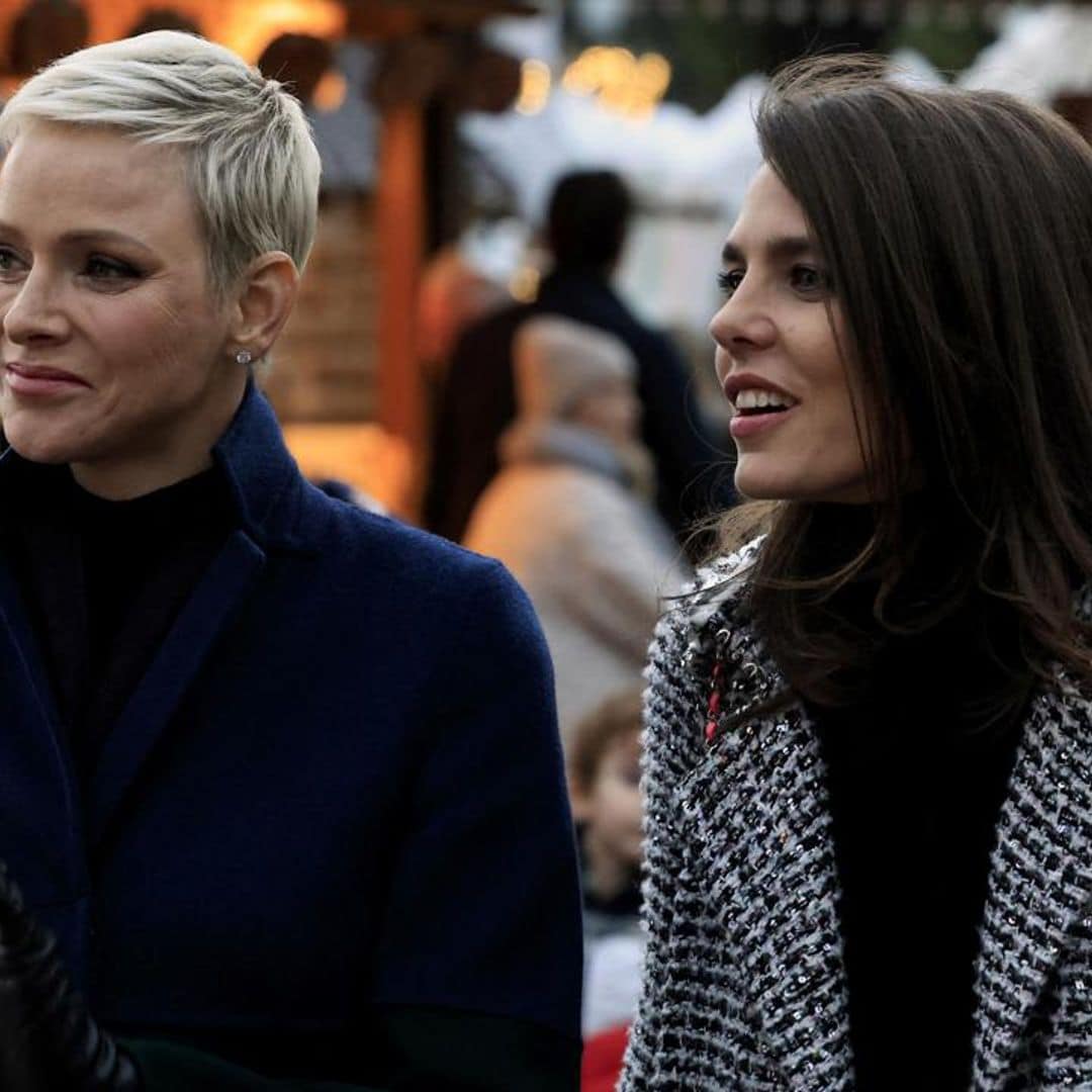 Charlotte Casiraghi teamed up with aunt Princess Charlene for festive engagement