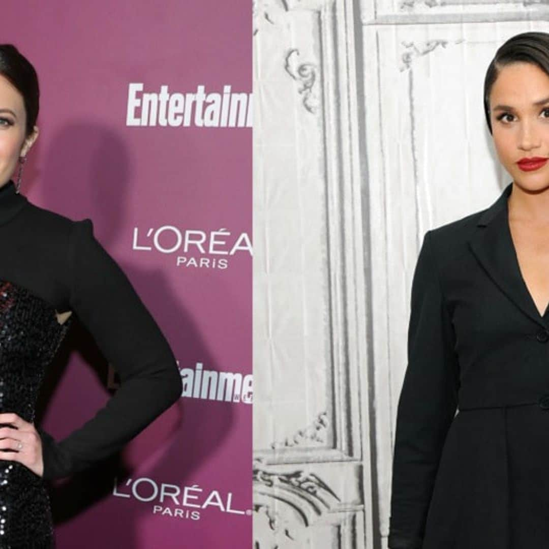 Mandy Moore and Meghan Markle have a matching moment in Carolina Herrera