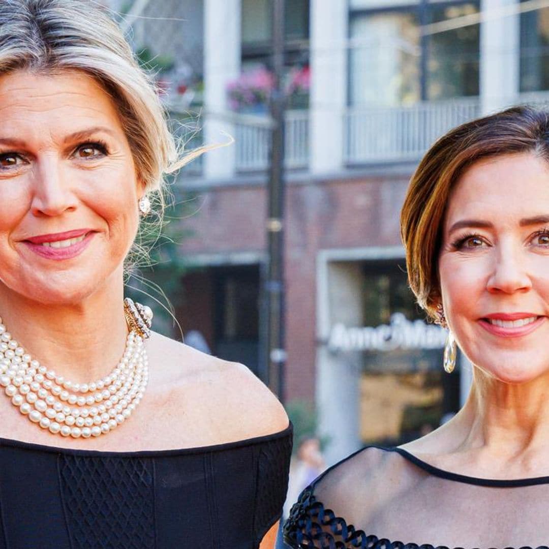 Crown Princess Mary and Queen Maxima attend dinner in the Netherlands