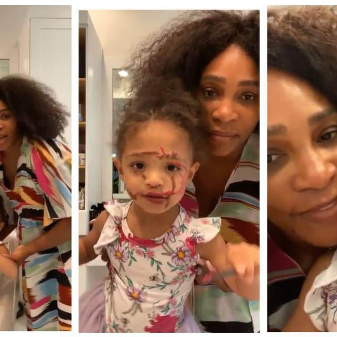 Serena Williams and daughter Olympia’s sweet – and hilarious – beauty moment will make your day