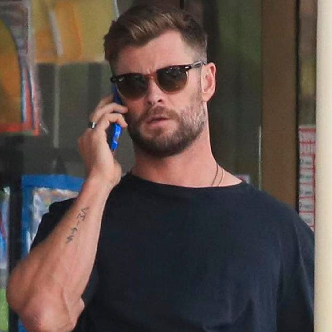 Chris Hemsworth photographed barefoot in Australia