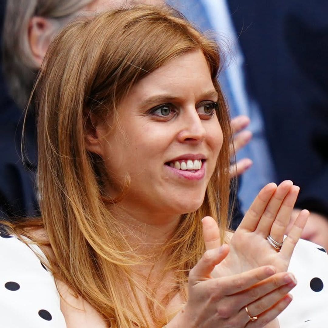 Princess Beatrice shows off her growing baby bump at Wimbledon