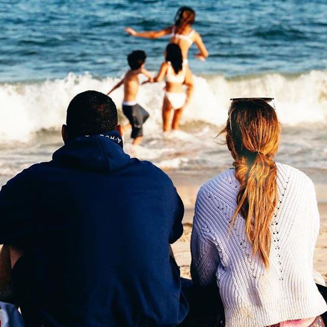 JLo’s daughter Emme is her mini me on birthday beach trip