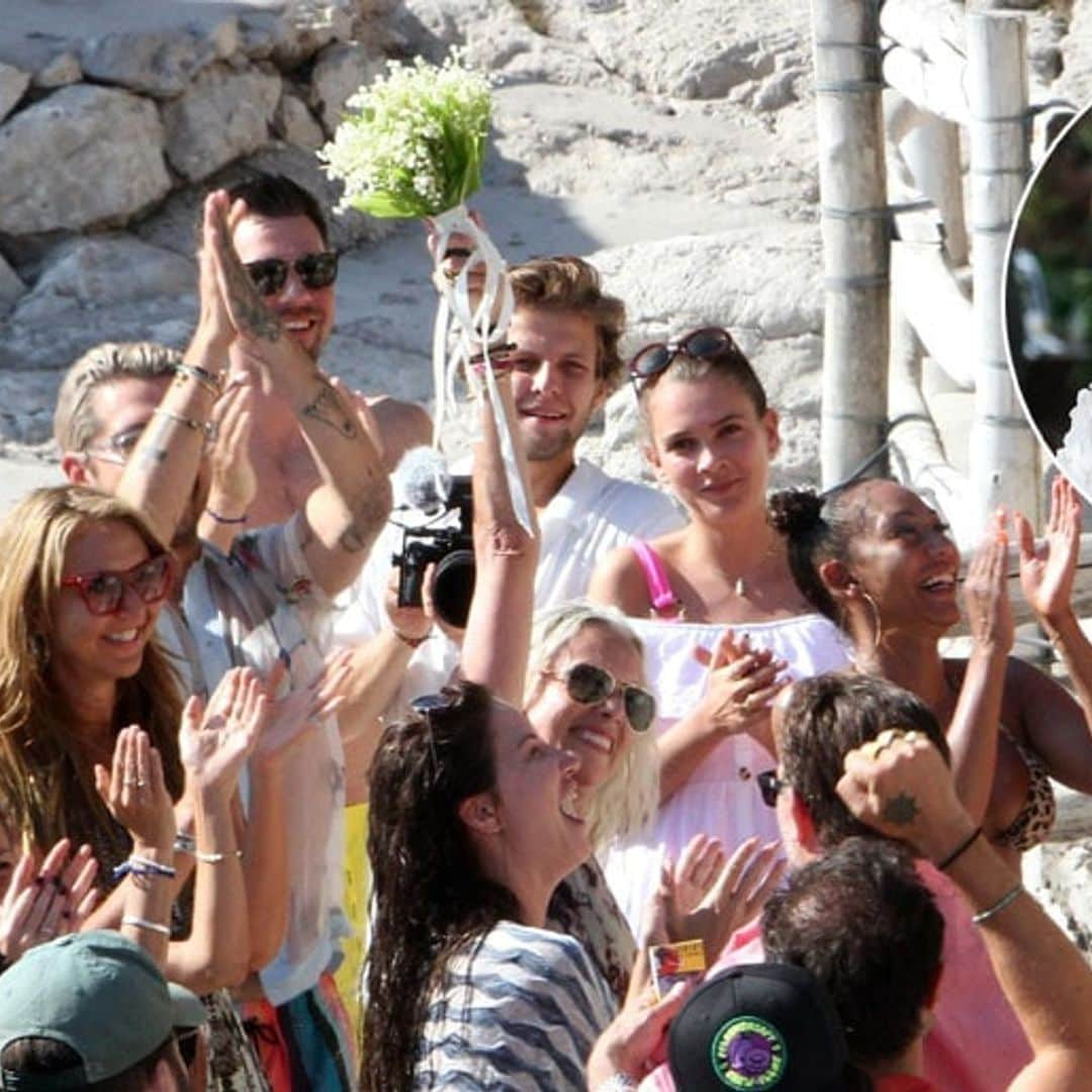 Heidi Klum's wedding latest: bouquet throwing and official couple pic!