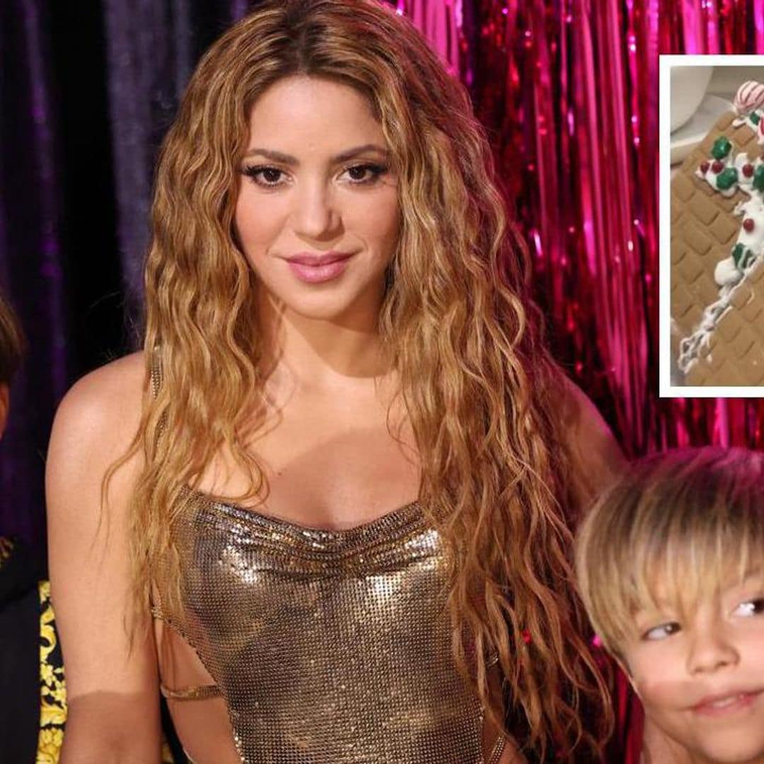 Shakira makes the worst gingerbread house ever