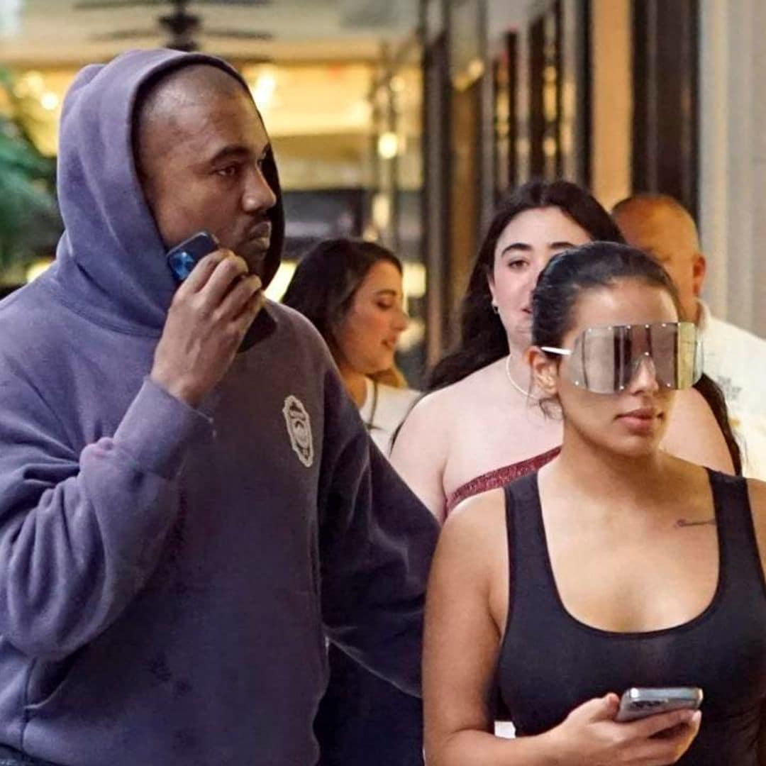 Kanye West spotted out shopping with Chaney Jones in Miami