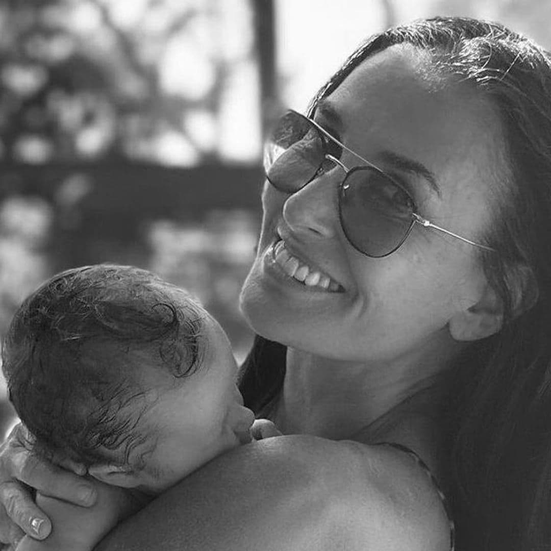 Demi Moore celebrates Mother’s Day poolside along with her first grandchild