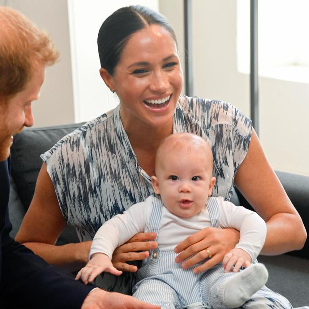 Meghan Markle and Prince Harry’s son Archie says ‘dada’ in adorable 1st birthday video