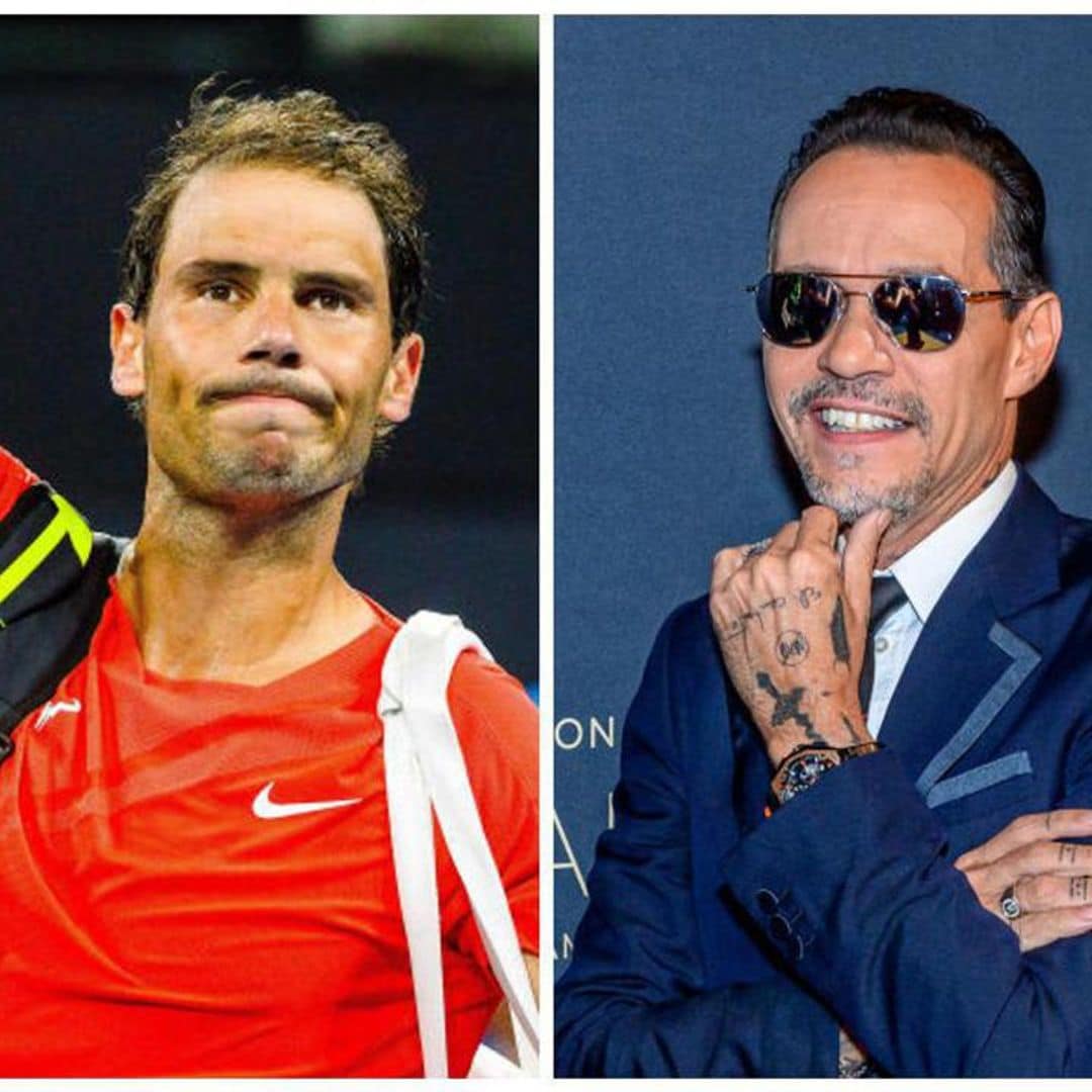 Rafa Nadal, Marc Anthony, and Tom Brady have fun in a video call