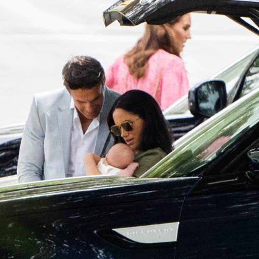 Who was the hunky guy with Meghan Markle and Archie at the polo match playdate?