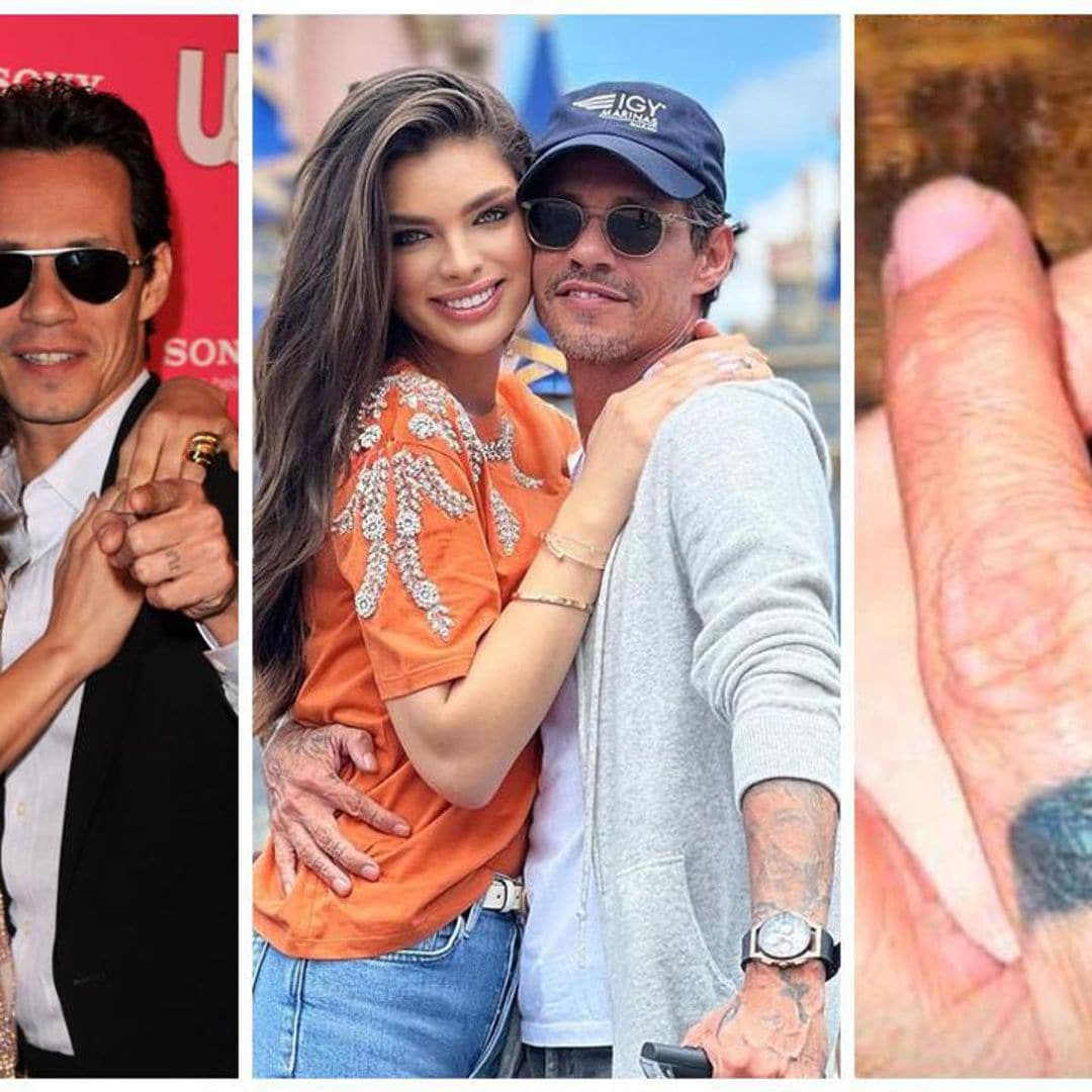 Marc Anthony’s covered up tattoo in Nadia Ferreria’s engagement pic was for JLo