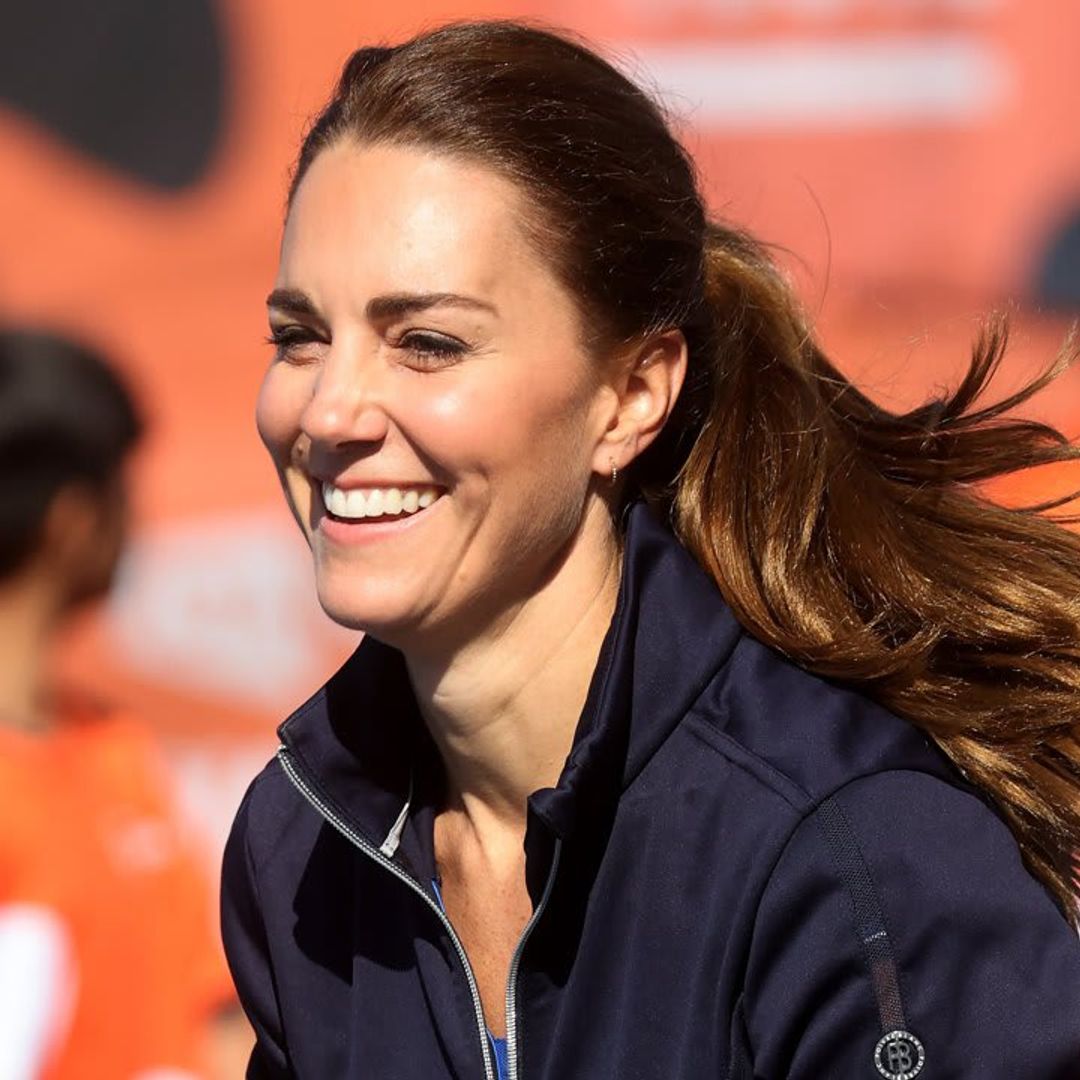 Kate Middleton hits the court with tennis champions