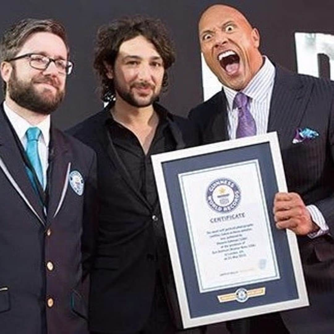 Dwayne 'The Rock' Johnson breaks world record for most selfies