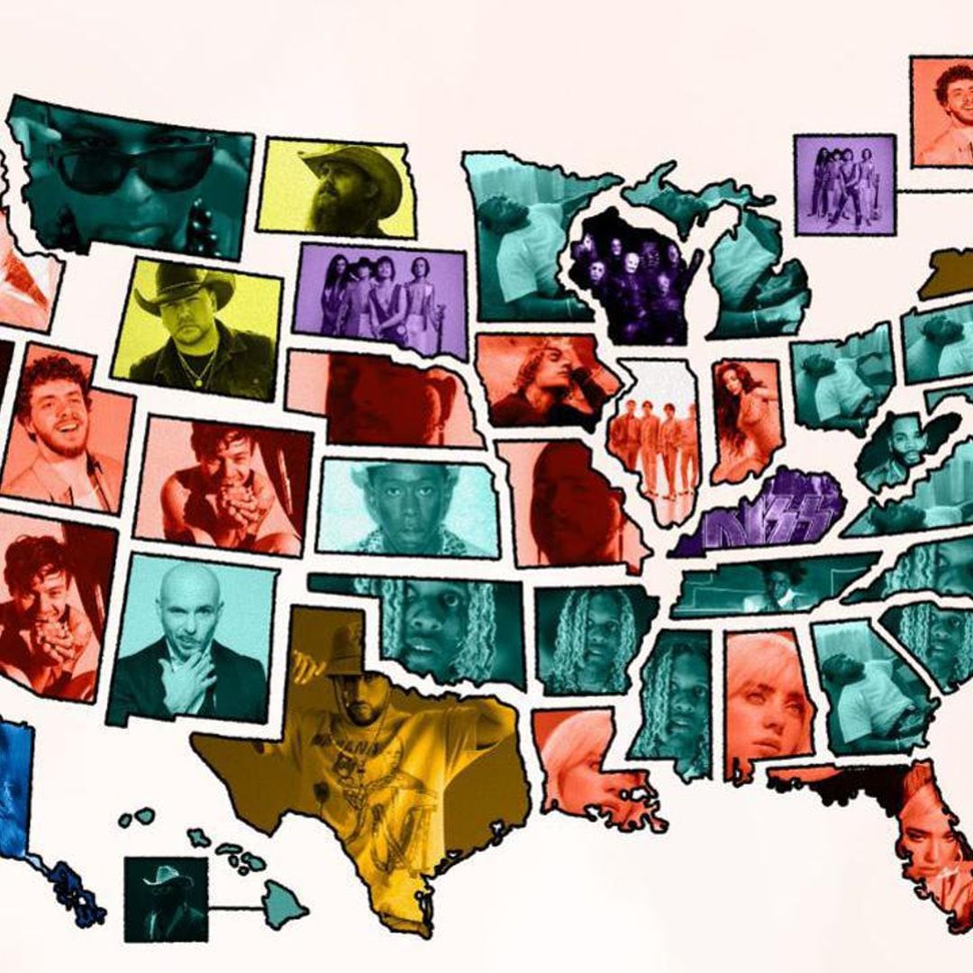 See who the most searched music artists or bands are by state