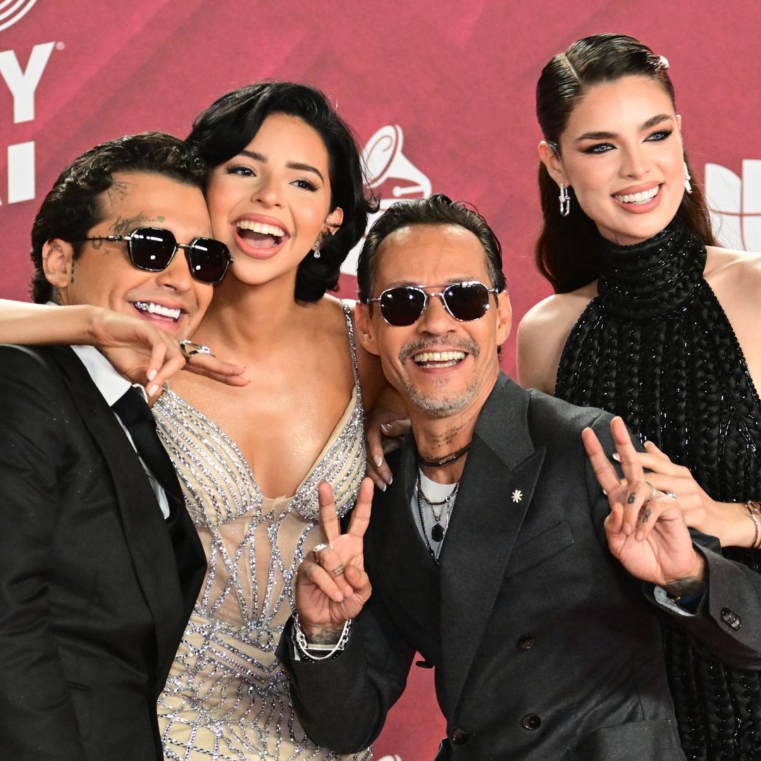 Christian Nodal and Angela Aguilar had a memorable encounter with Marc Anthony and his wife at the Latin Grammys 2024