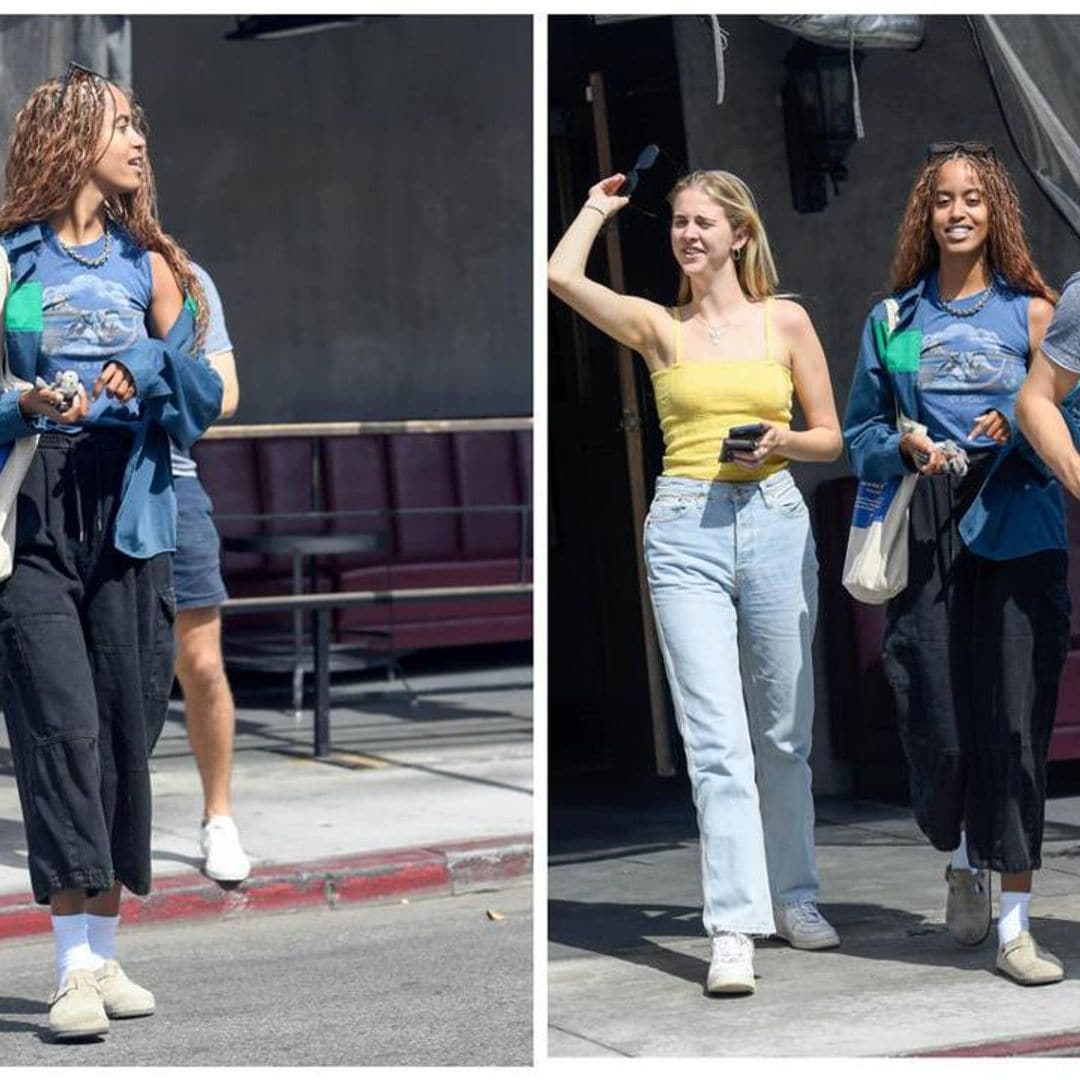 Malia Obama looks cool as she hangs out with friends in Los Angeles