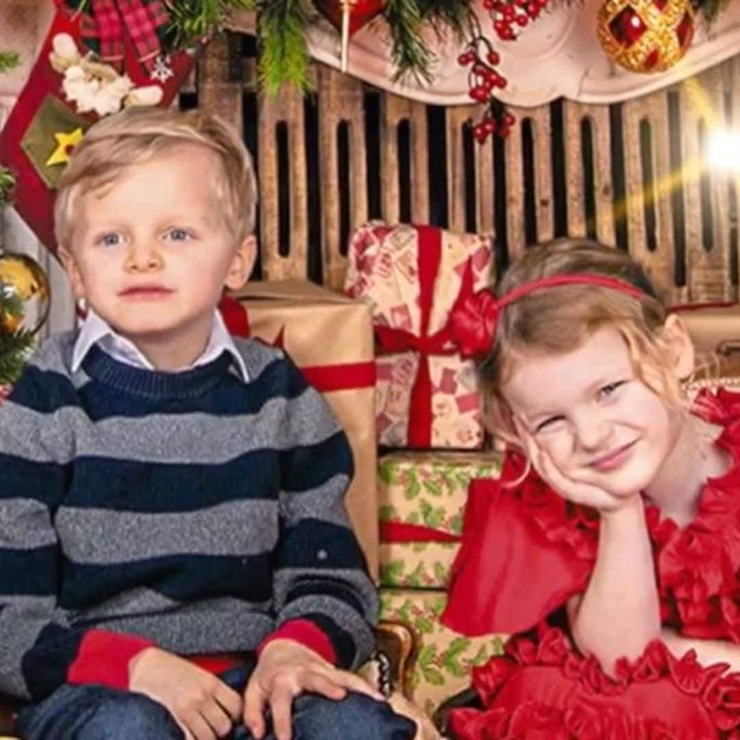 Princess Charlene’s twins are ready for the holidays in newly released Christmas card