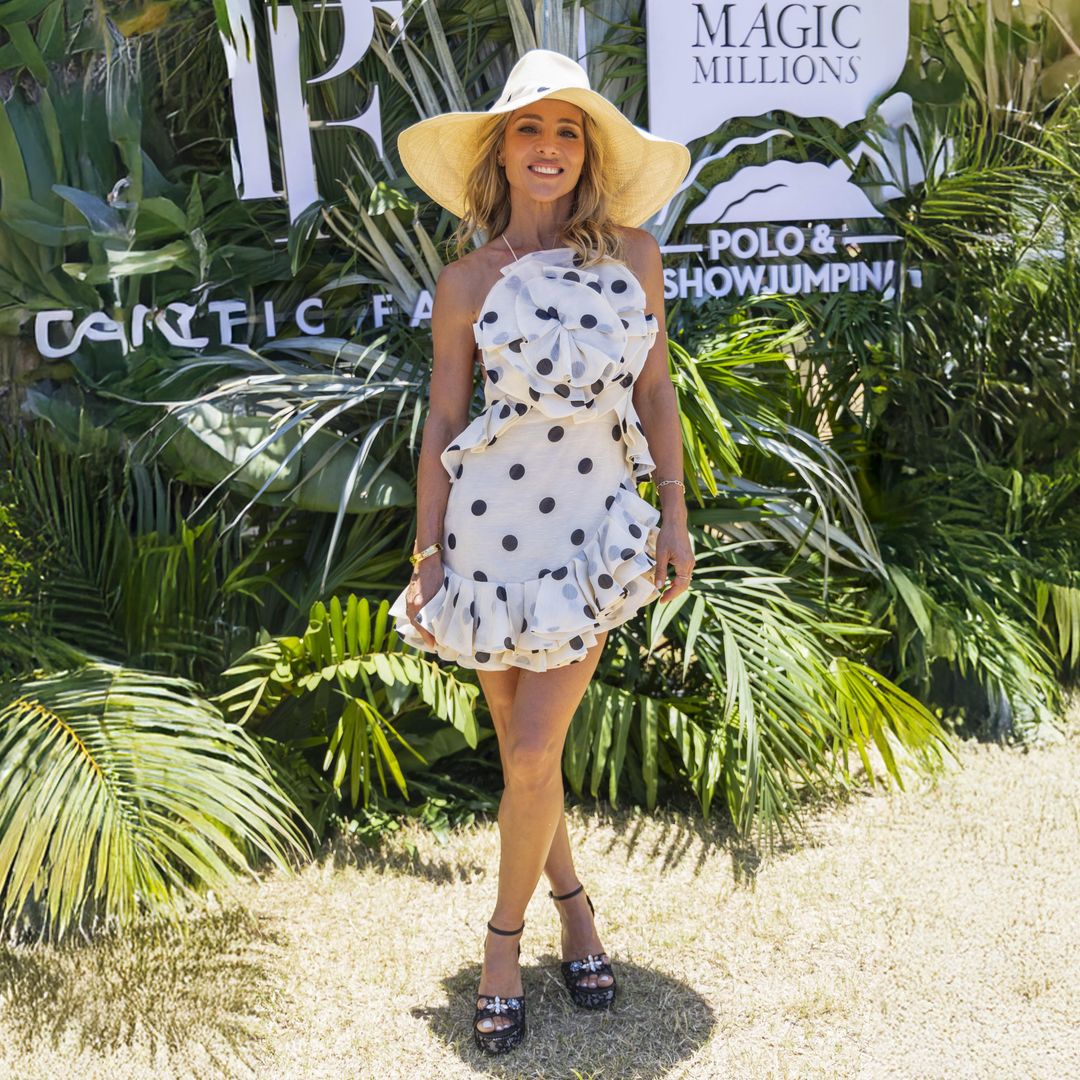 Elsa Pataky’s polka-dot mini dress is the must-have look for spring 2025