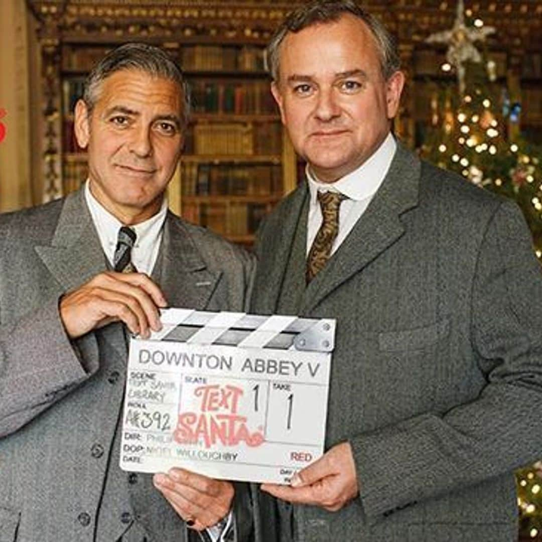 George Clooney hits the set of 'Downton Abbey' Christmas special