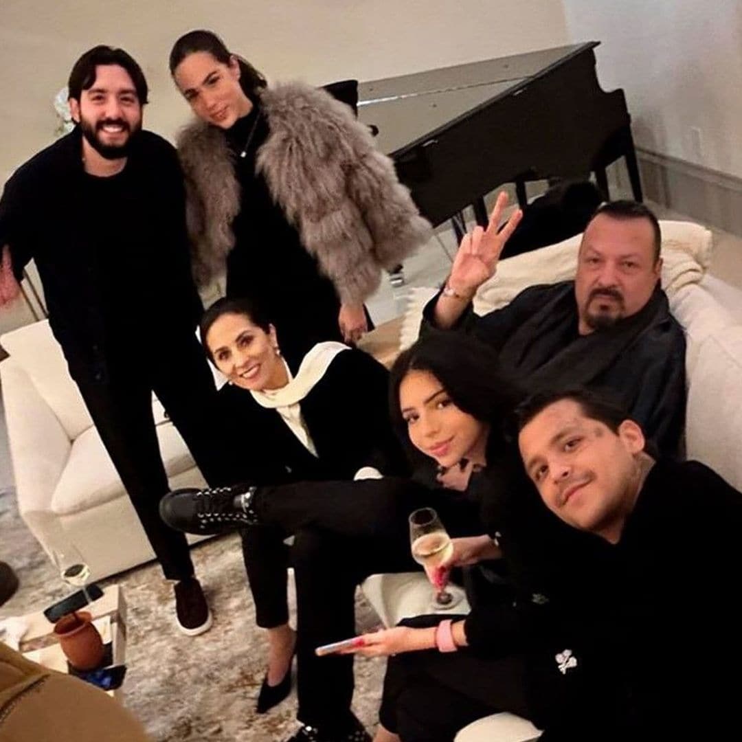 Ángela Aguilar welcomes the New Year with family, loved ones, and Christian Nodal