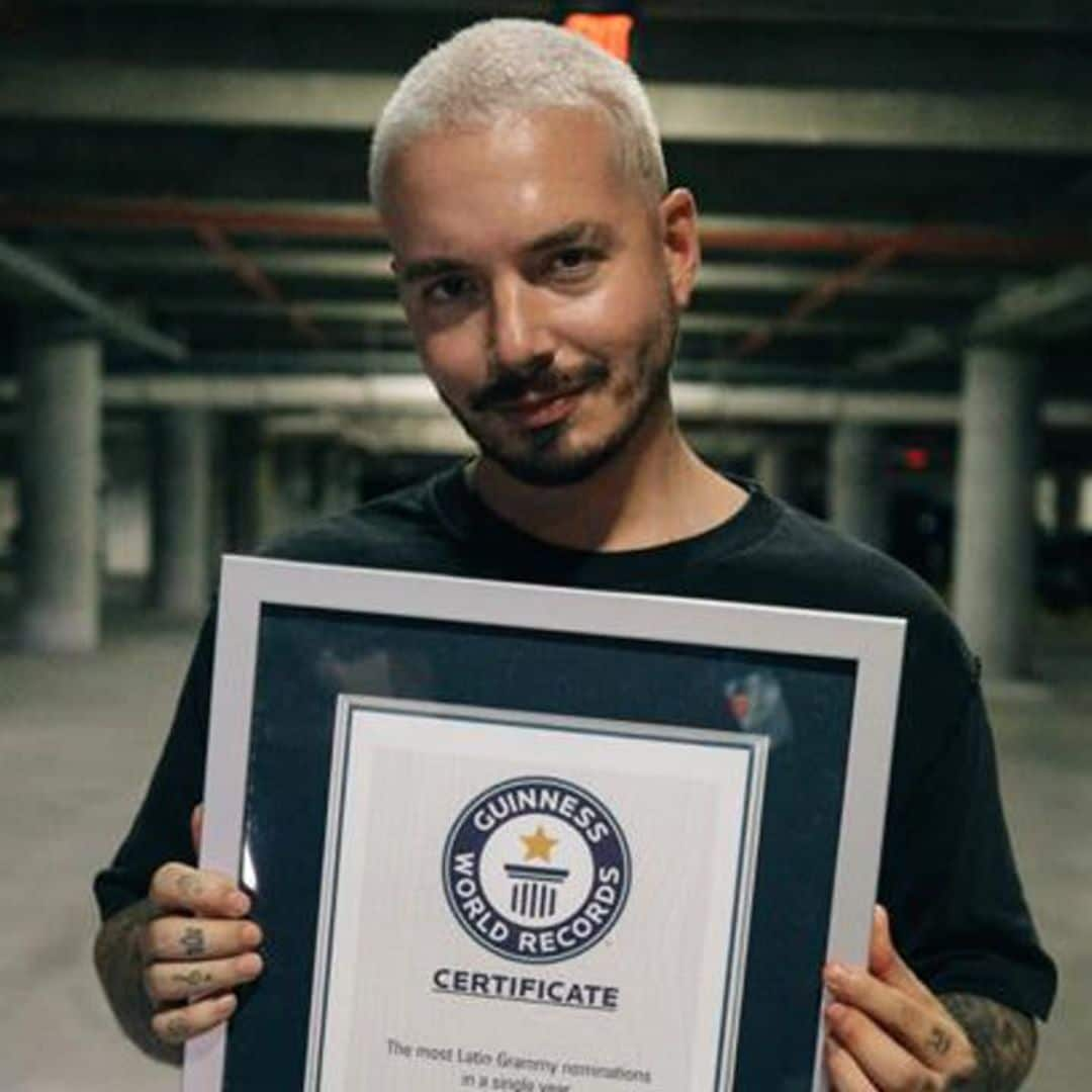 J Balvin earns second Guinness World Record title with 13 Latin GRAMMY nominations