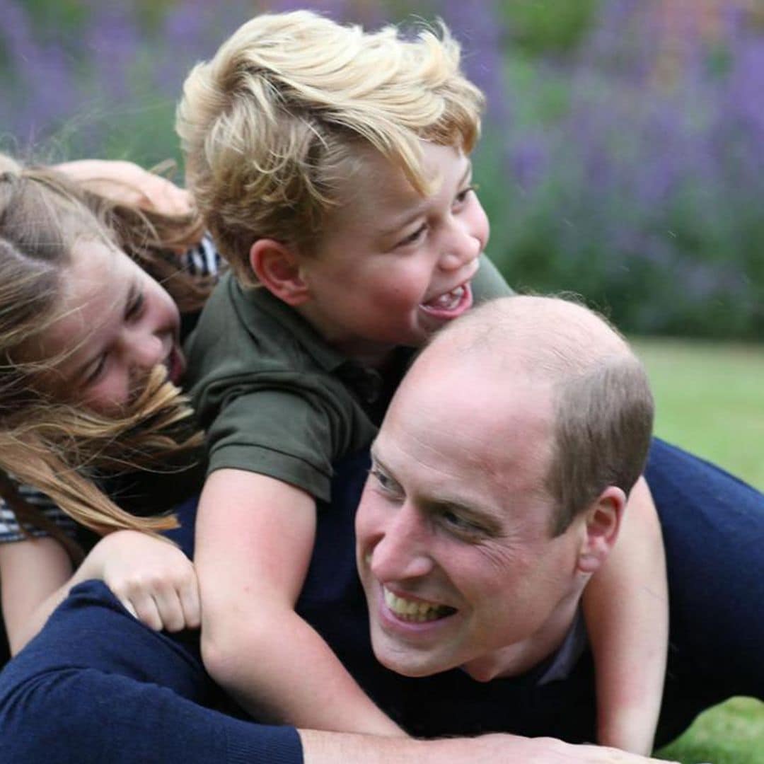 Prince George, Princess Charlotte and Prince Louis tackle Prince William for Father’s Day