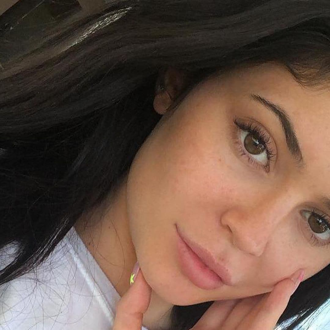 Kylie Jenner poses for very rare makeup free photos