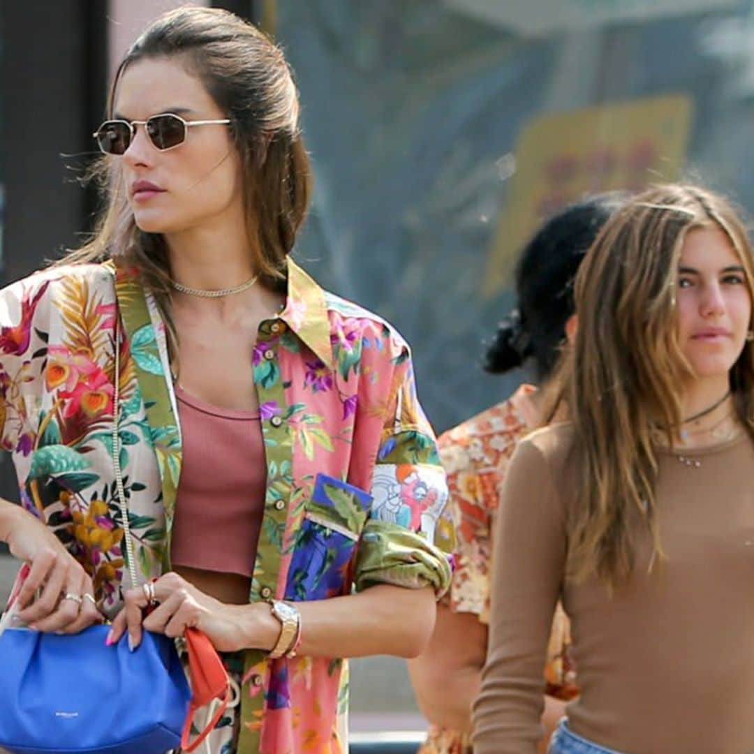 Alessandra Ambrosio and daughter Anja show off their contrasting styles