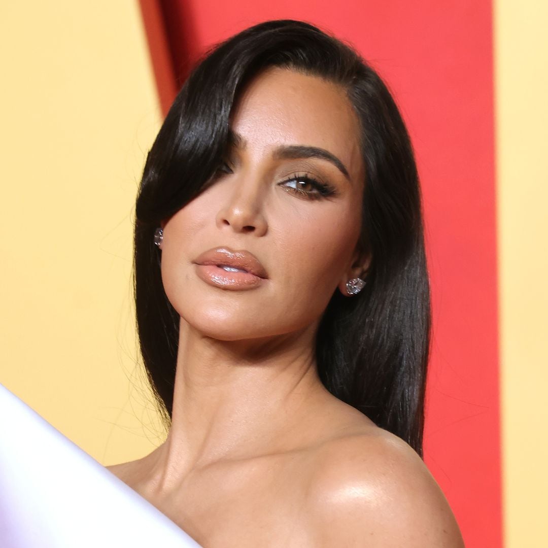 Kim Kardashian's extra-long bangs are the holiday hair trend you need to try