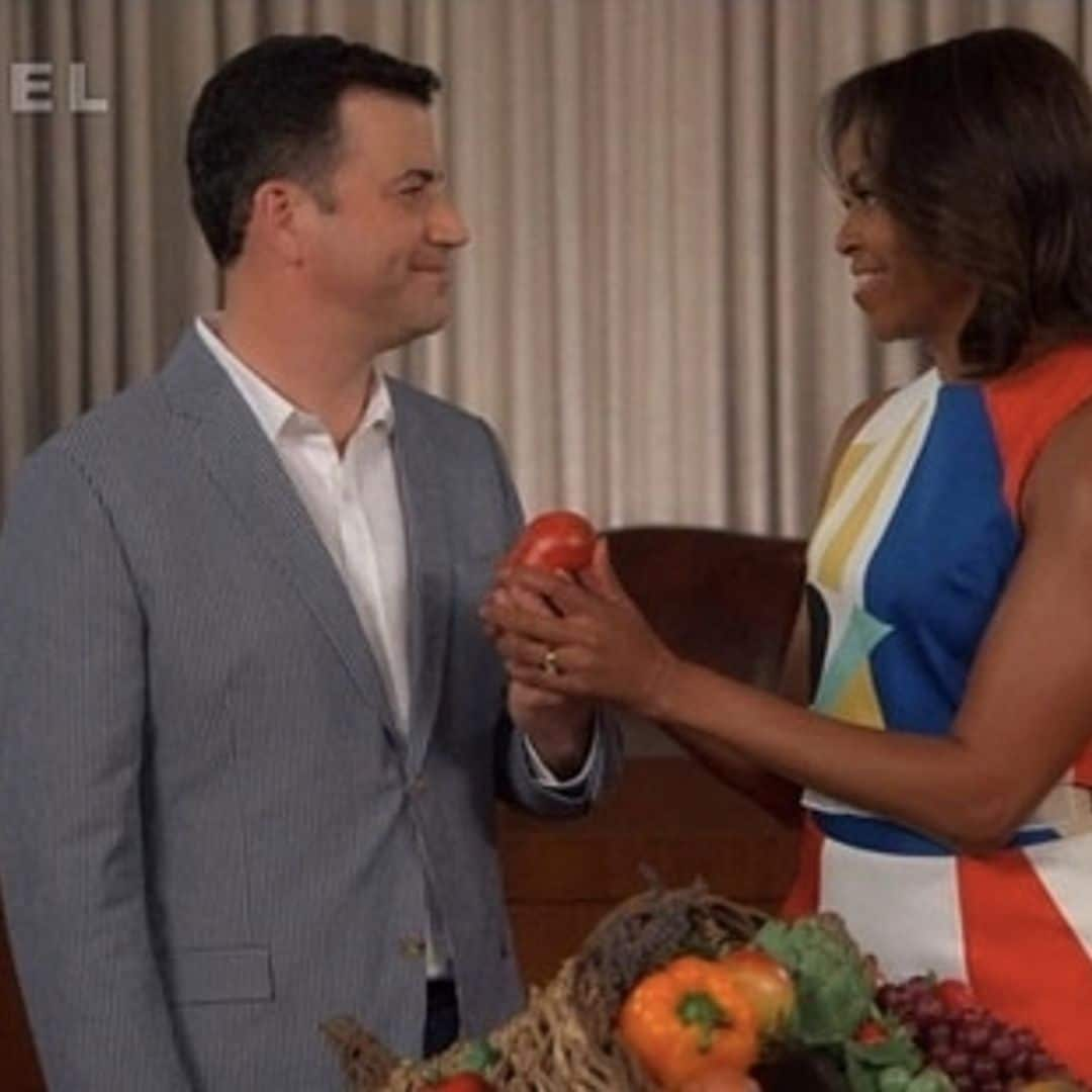 Michelle Obama talks FNV campaign on Jimmy Kimmel Live: Video