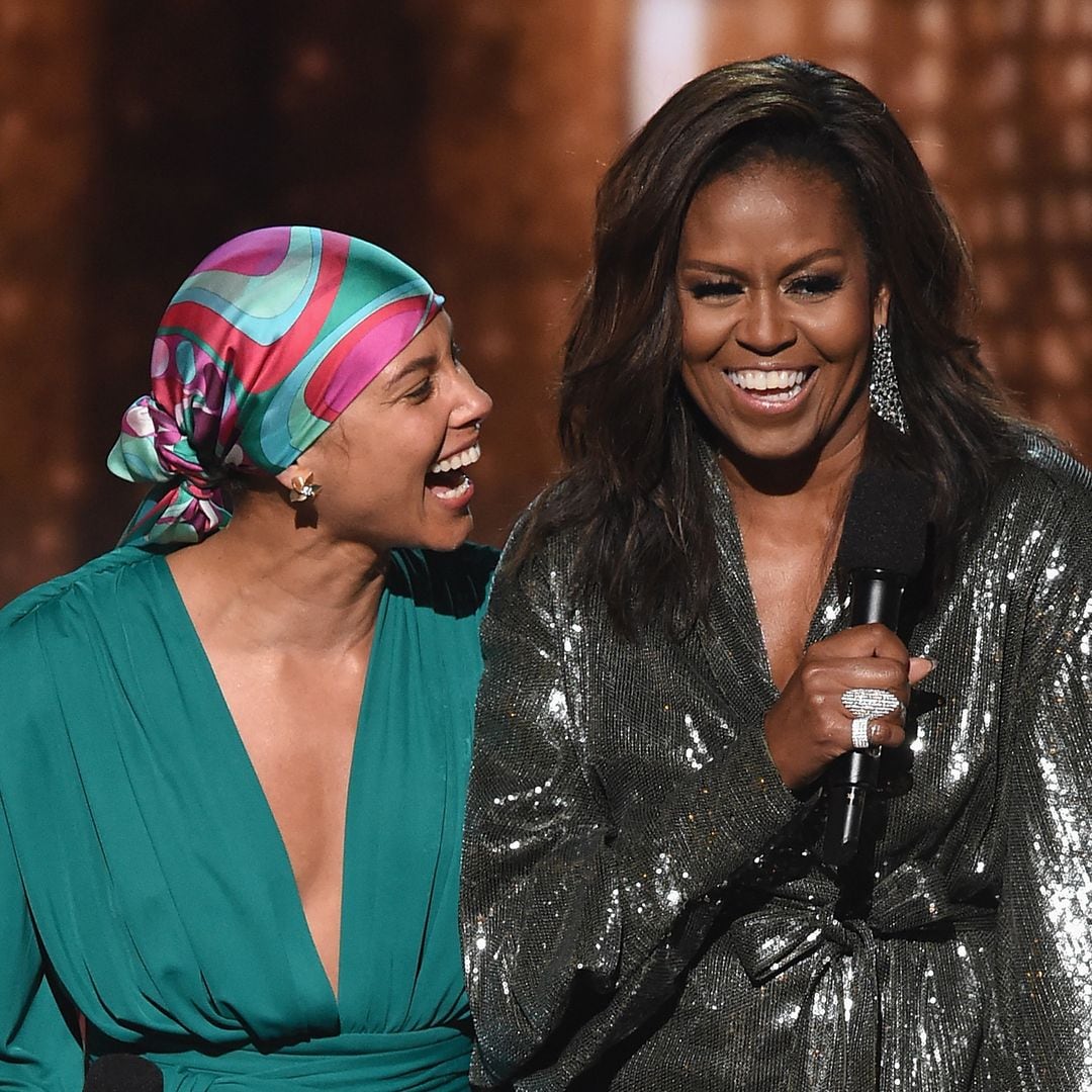 Alicia Keys and Michelle Obama stun in suits while sharing an inspiring message; 'We are the catalyst for change!'