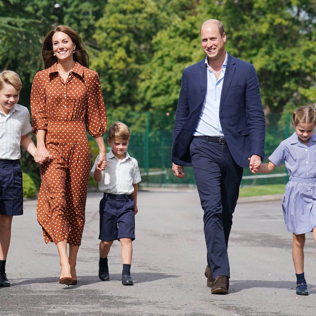 The Prince and Princess of Wales spotted at festival with George, Charlotte and Louis