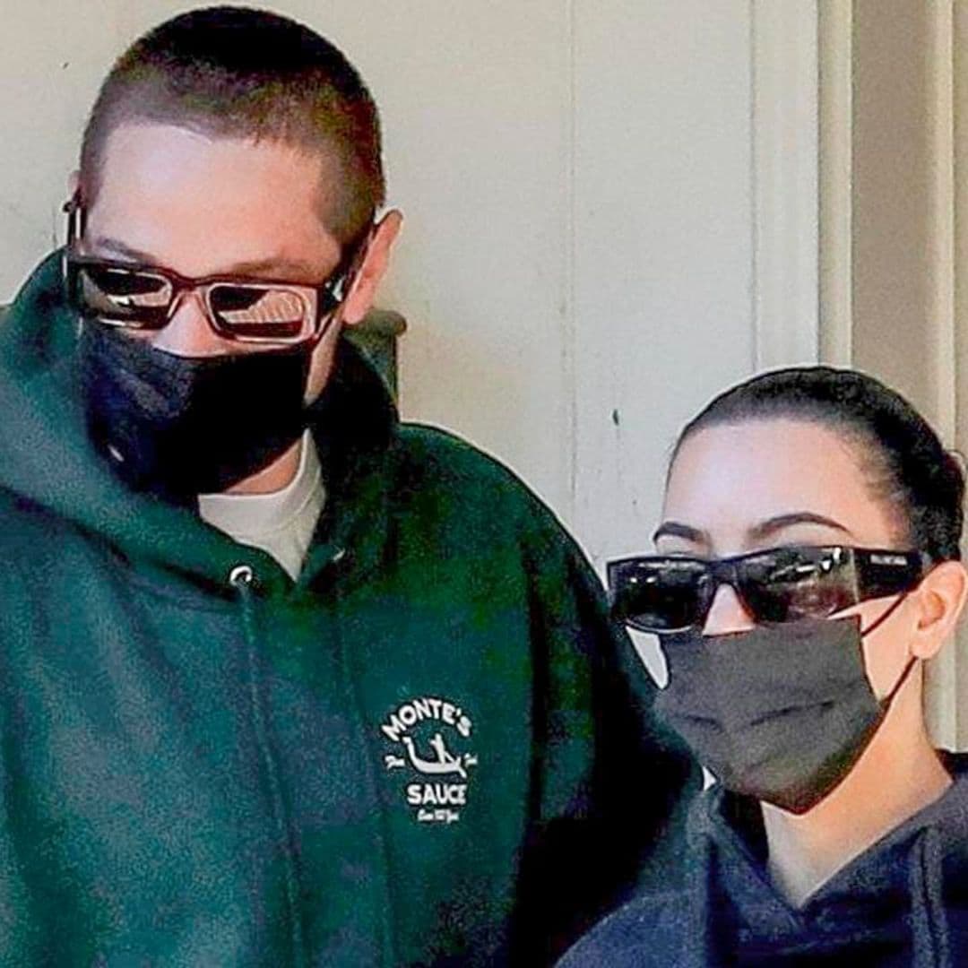 Kim Kardashian and Pete Davidson visit a friend’s house in Beverly Hills amid his LA house hunt