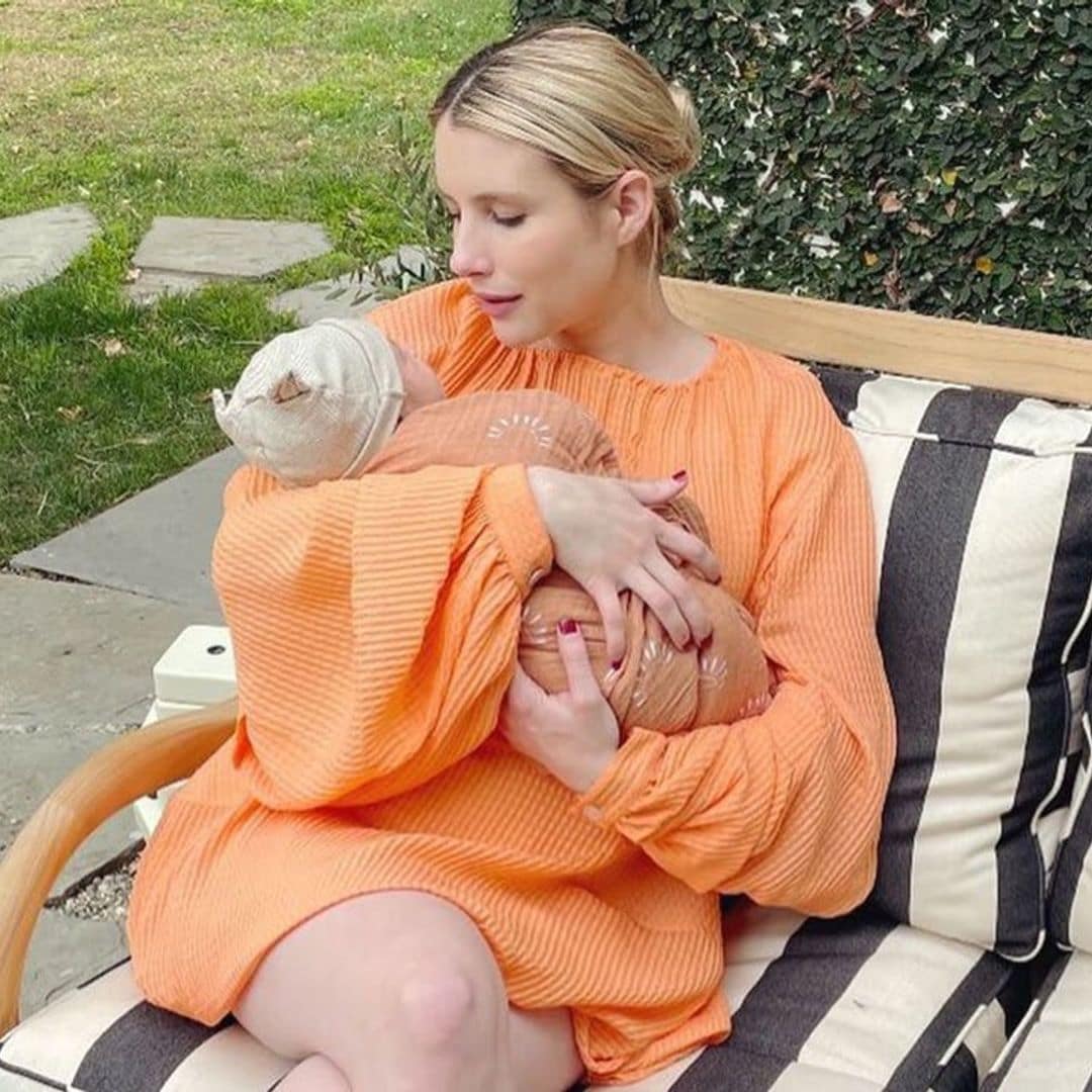 Emma Roberts shares the first photo of Newborn Baby Rhodes!