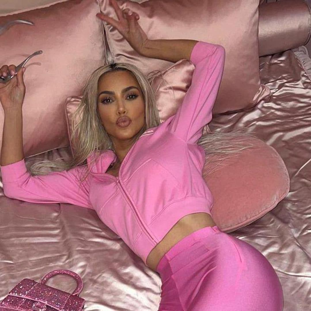 Kim Kardashian wears all-pink ensemble in new photoshoot with daughter North West