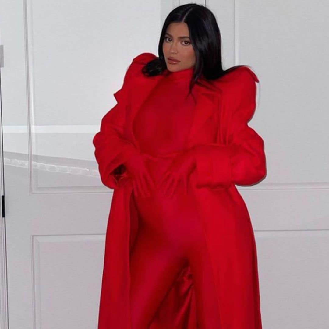 Kylie Jenner steps out in the maternity version of Kim Kardashian’s Balenciaga bodysuit