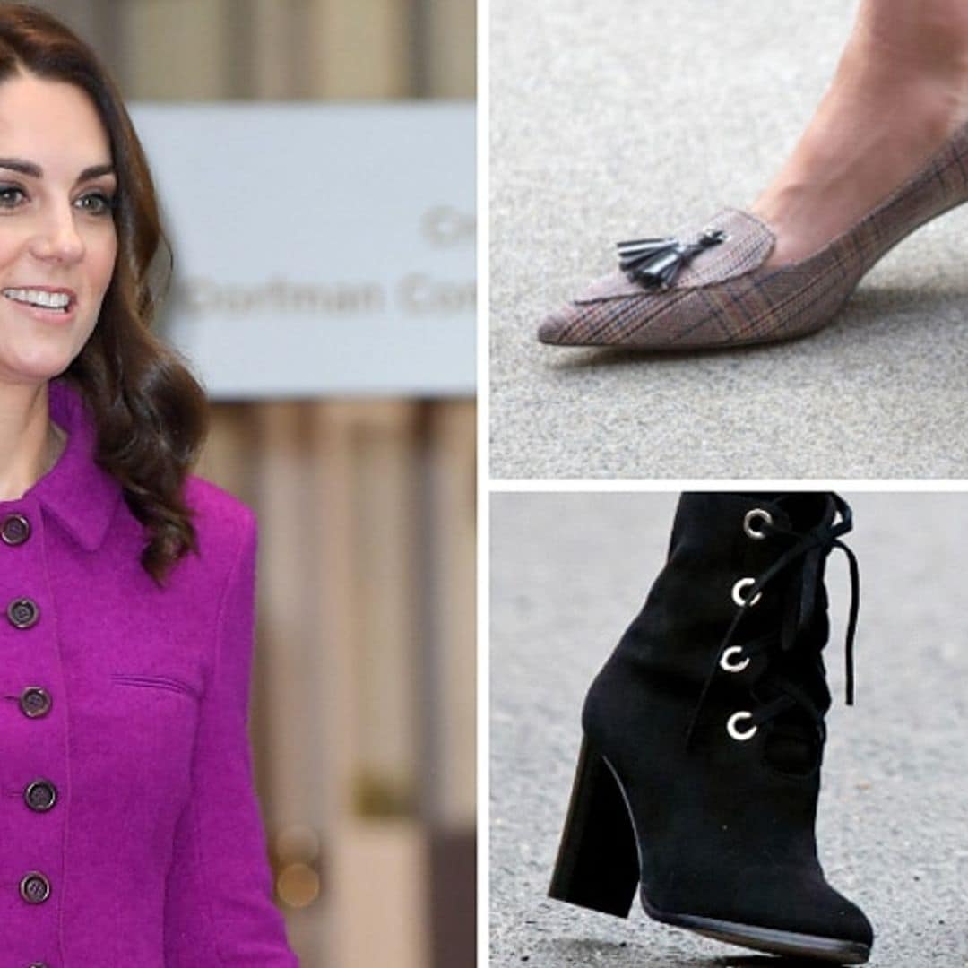 See all the times Kate Middleton made a fashion statement with her shoe style