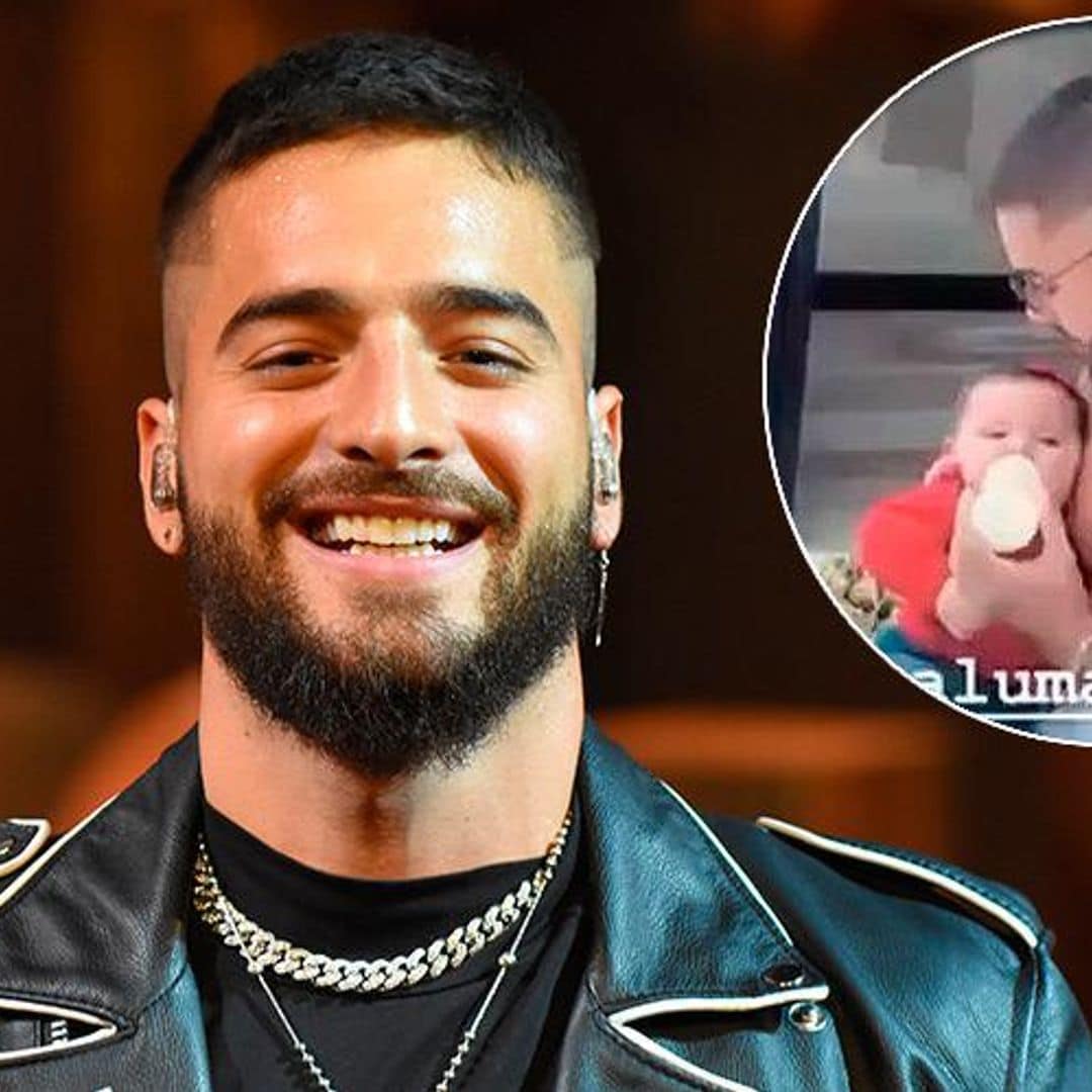 Maluma surprises fans with baby video